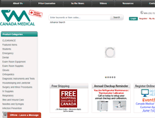 Tablet Screenshot of canadamedical.net